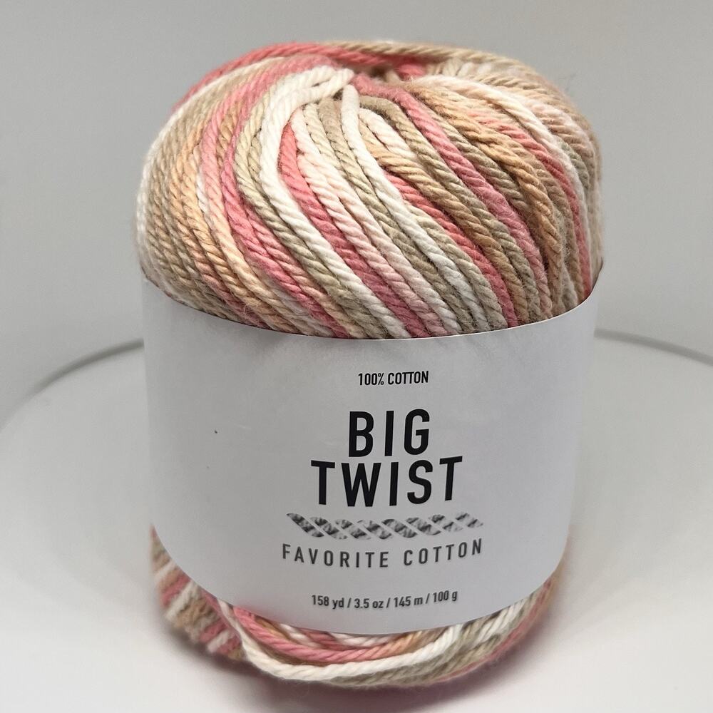 Big Twist Favorite Cotton Yarn, Soft Terracotta
